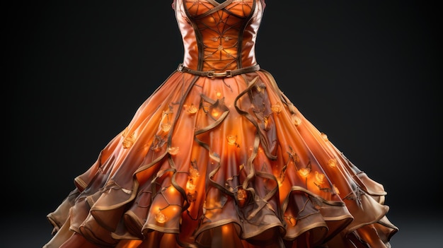 une robe en chocolat