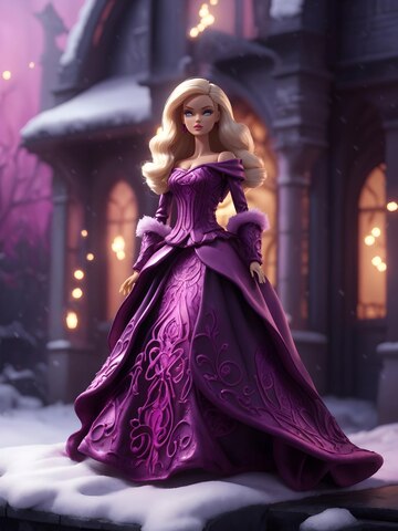 Robe Longue D'hiver Barbie