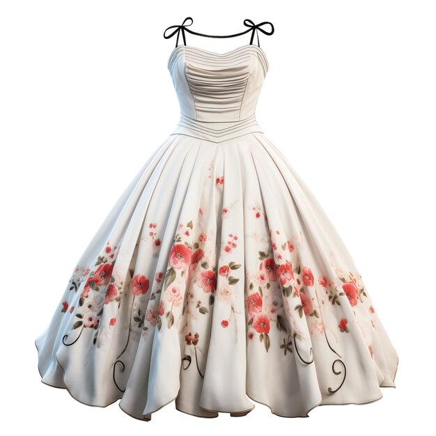 robe de mariée aquarelle et accessoires robe d'été pour filles avec des fleurs roses et jaunes