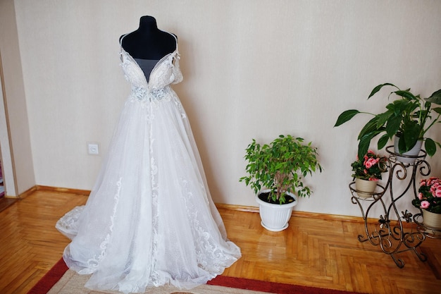 Robe de mariée en mannequin Jour de la mariée