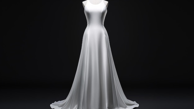 Une robe de mariée ultra-réaliste de longueur de thé