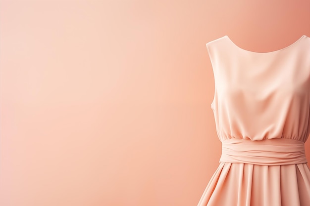 robe de poitrine en hauteur dans la couleur tendance peach fuzz 2024