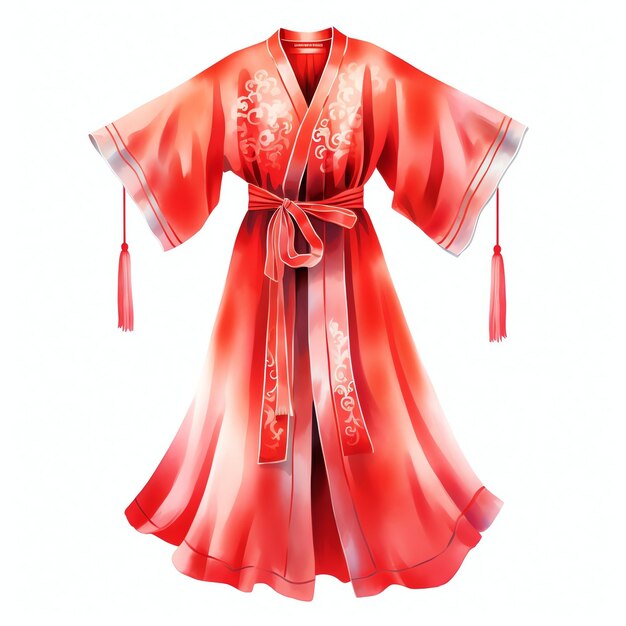 Robes de soie rouges année nouvelle chinoise