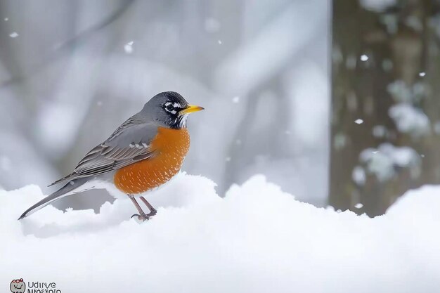 Le robin américain turdus migratorius