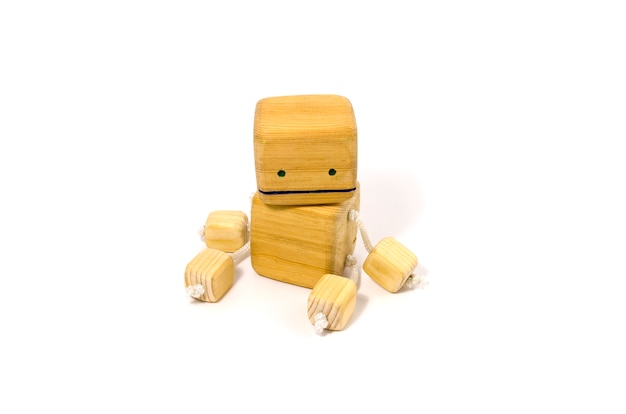 Robot en bois vintage