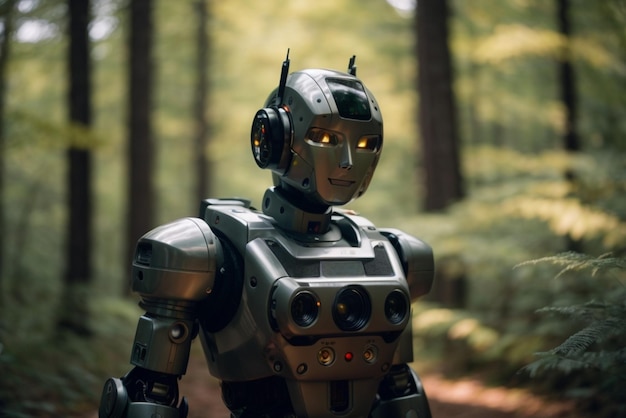 Le robot dans la forêt L'intelligence artificielle