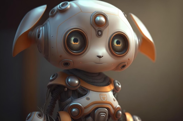 Un robot avec un gros oeil