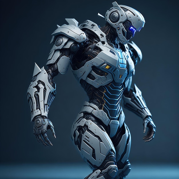 Un robot guerrier du futur