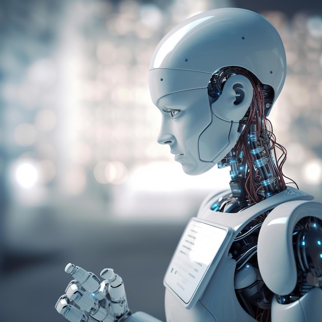 robot humanoïde futuriste