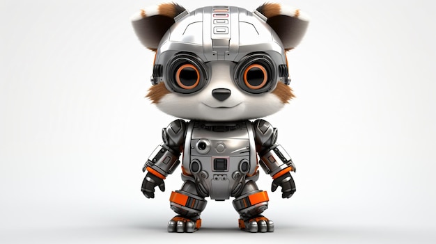 Robot raton laveur mignon