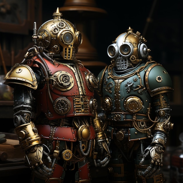 Les robots du steampunk