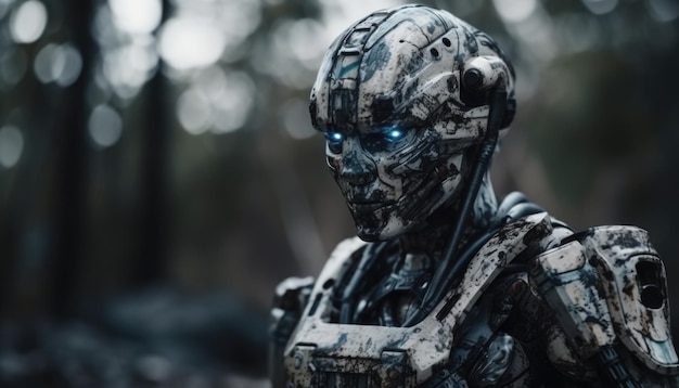 Robots humanoïdes à haute technologie Generative Ai