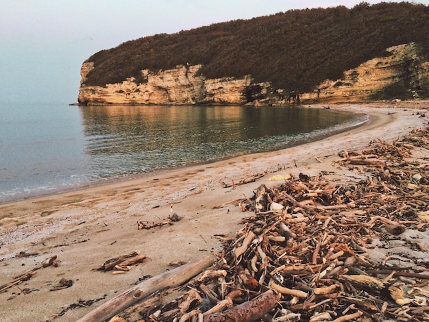 Photo le rocher et la plage