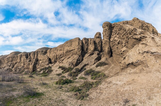 Rocher de sable dans le désert