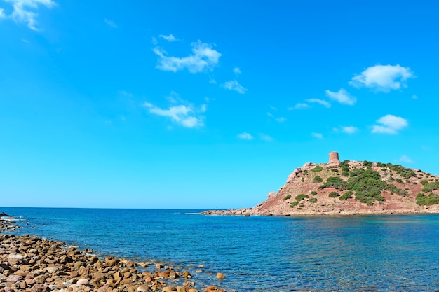 Rochers dans la côte de Porticciolo Sardaigne