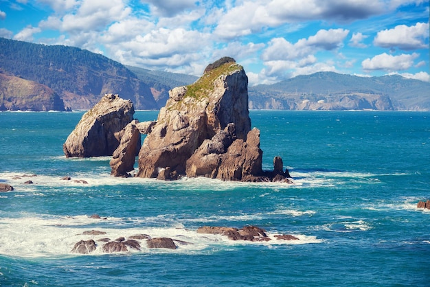 Rochers dans la mer Espagne Europe