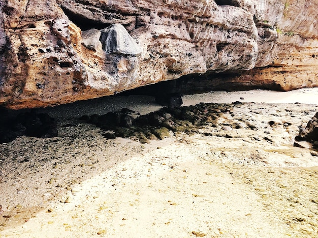 Photo des rochers sur le rivage