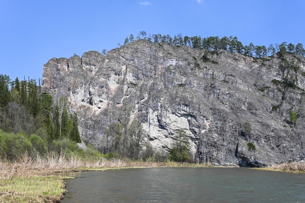 Rochers sur la taïga