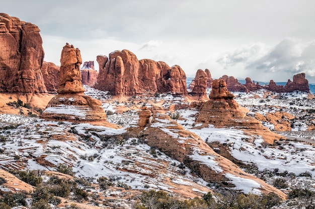 Roches à Arches National Park dans l'Utah