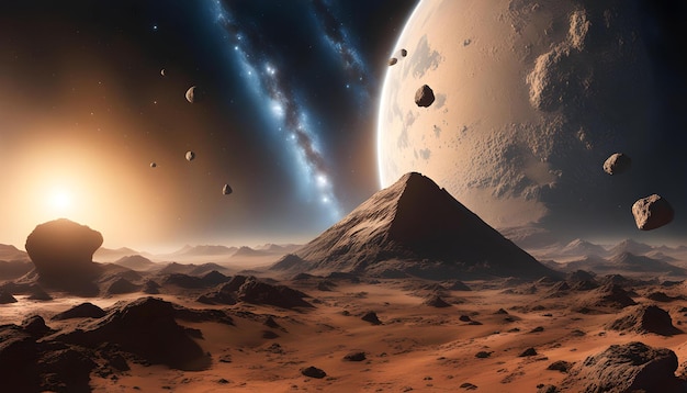 Des roches spatiales tombant sur des planètes, des explosions et des accidents de comètes.