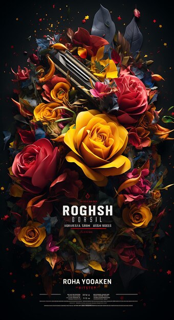 Photo rogan josh dish poster avec piments et épices du cachemire dee indian celebrations lifestyle cuisine