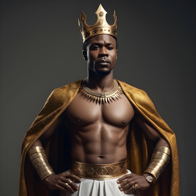 Photo le roi africain séduisant