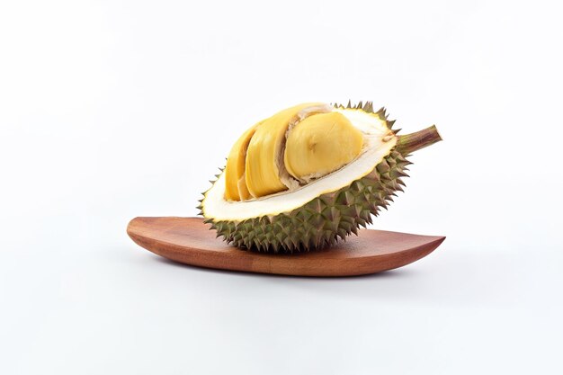 Roi des fruits Durian isolé sur fond blanc