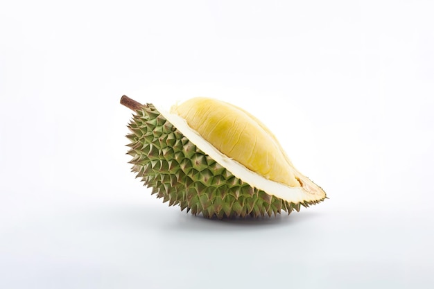 Roi des fruits Durian isolé sur fond blanc