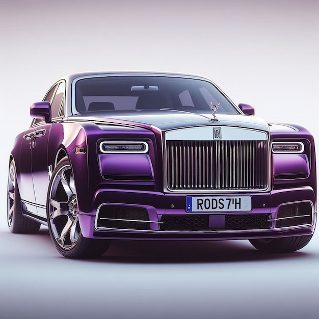 Rolls Royce grace une toile blanche de luxe une vision de la beauté automobile sophistiquée