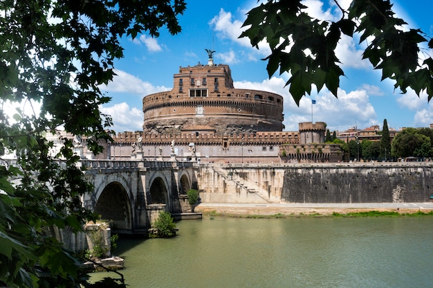 Rome, Italie. Castel Sant&#39;Angelo - l&#39;ancienne forteresse.