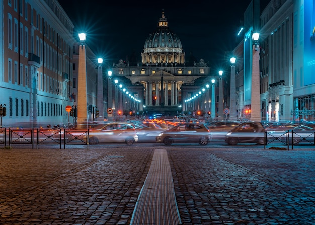 Rome vatican la nuit