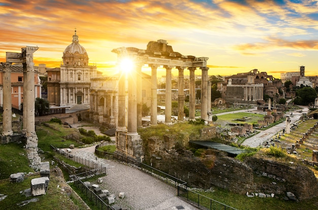 Rome ville bu sunrise Italy