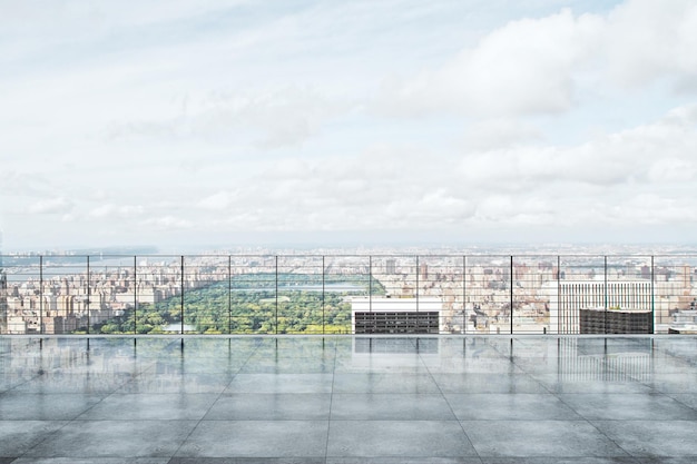 Rooftop avec vue sur la ville