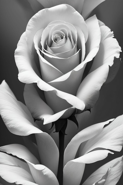 Une rose blanche