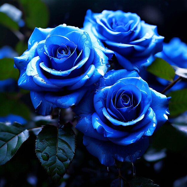 une rose bleue qui s'appelle la rose bleue