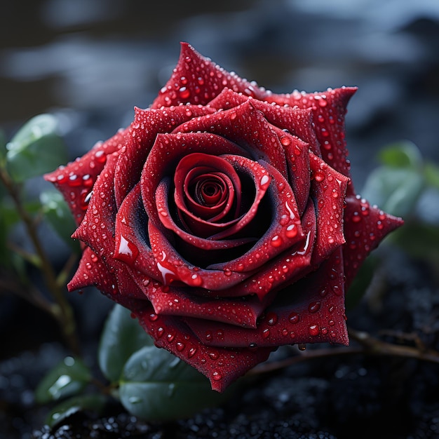 Rose en forme de coeur