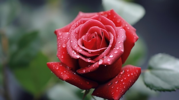 Une rose en pleine floraison