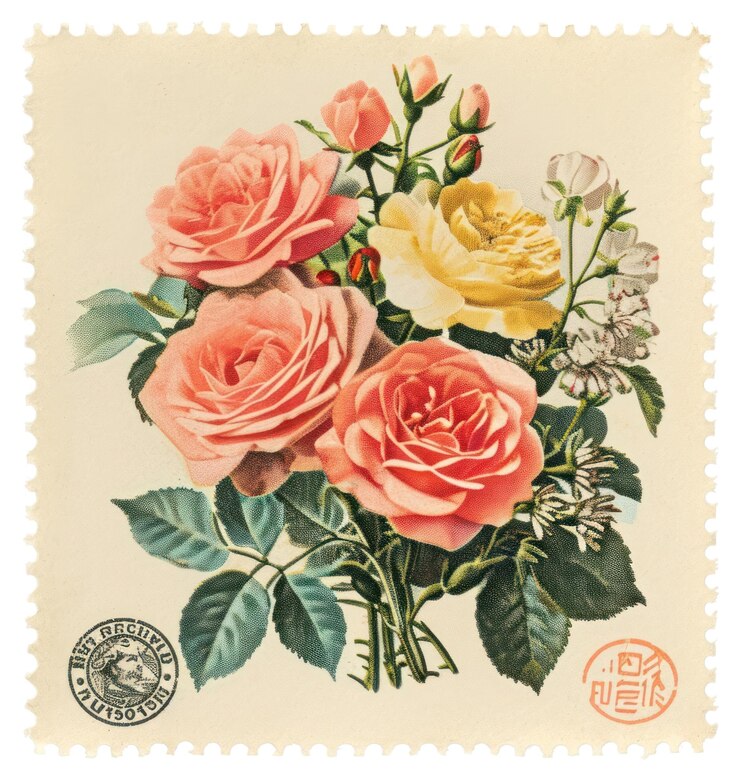 Photo rose de png, plante à fleurs à motif