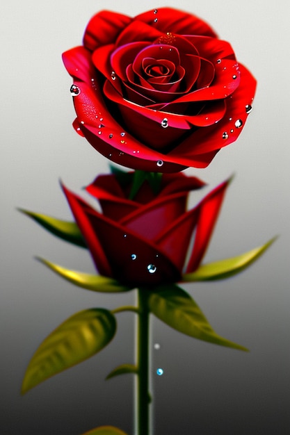 Rose rouge HD fond d'écran fond illustration dessin animé animation matériel de conception