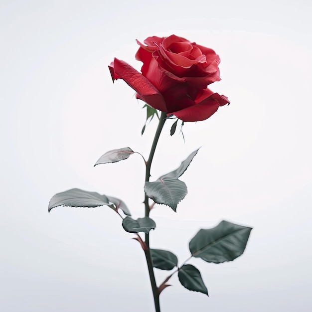une rose rouge avec le mot rose dessus