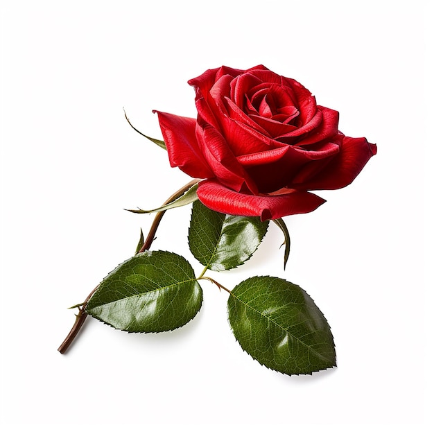 Une rose rouge avec le mot rose dessus