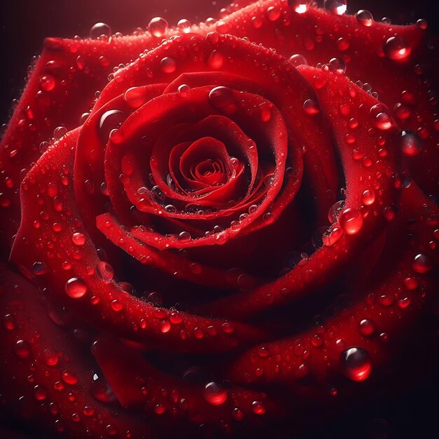 Photo une rose rouge