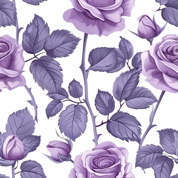 Une rose violette 1