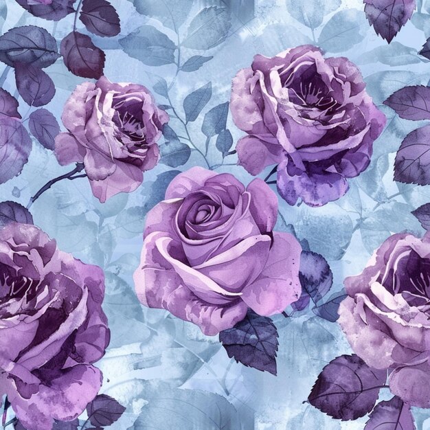 Une rose violette 8