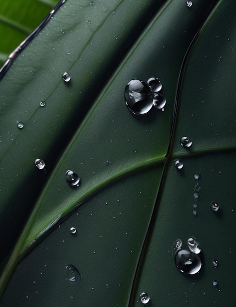 Rosée sur les feuilles