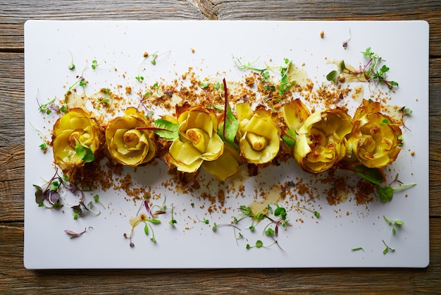 Roses d&#39;artichauts à la truffe et à la vinaigrette