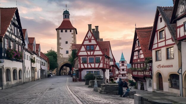 Rothenburg ob der Tauber, en Allemagne, est située dans la région de Rothenburg.