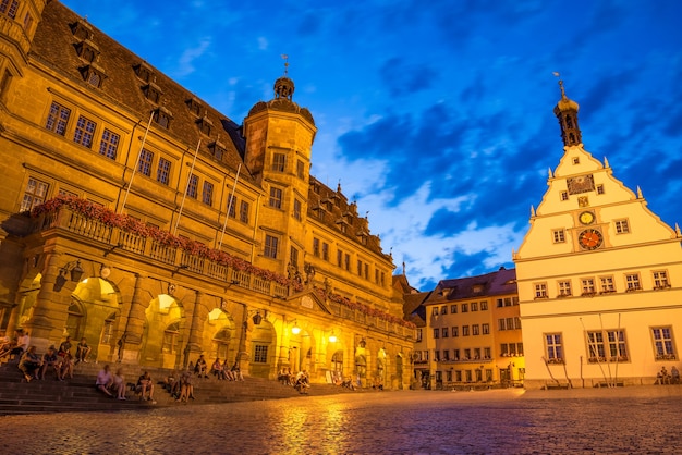 Le Rothenburg ob der Tauber une ville en Bavière, Allemagne