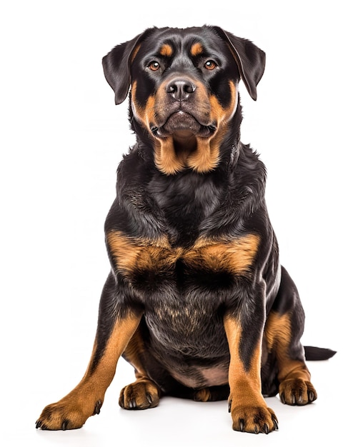 Rottweiler en équilibre