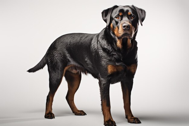 Photo un rottweiler